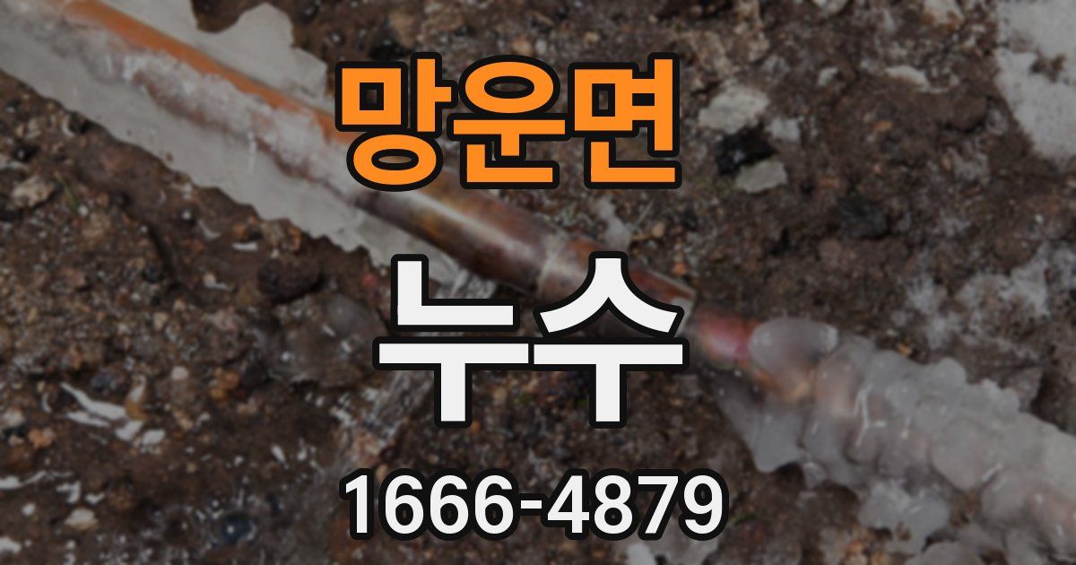 망운면 누수