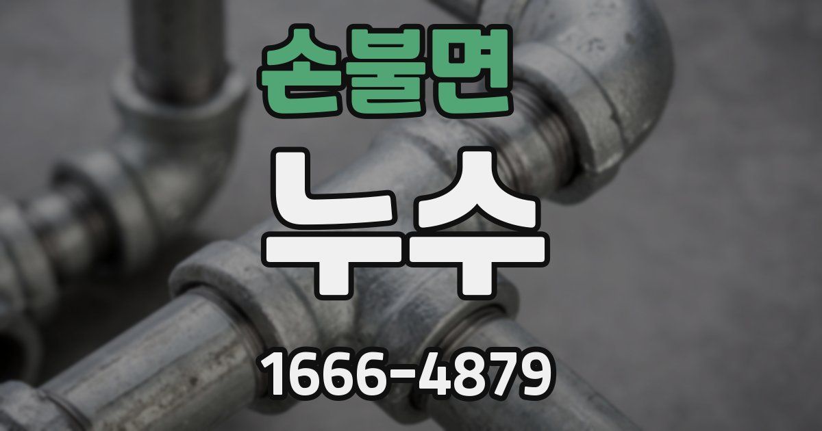 손불면 누수