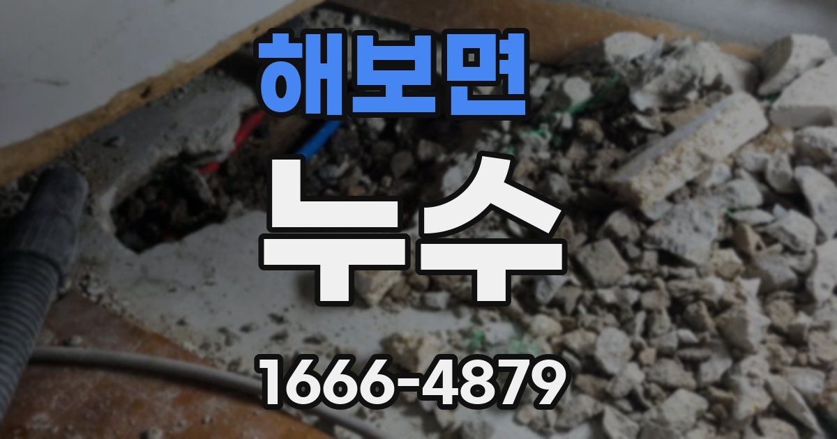 해보면 누수