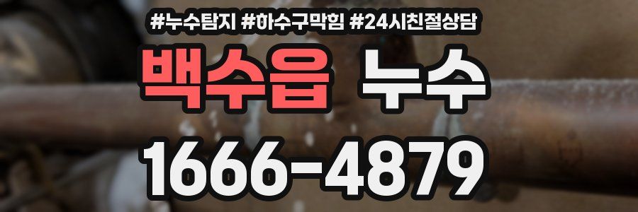 백수읍 누수