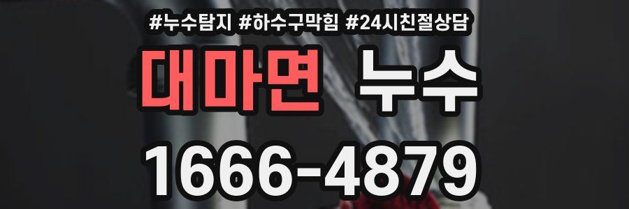 대마면 누수