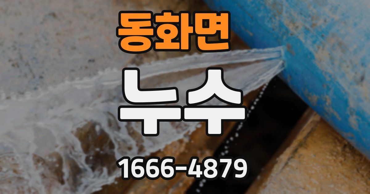 동화면 누수