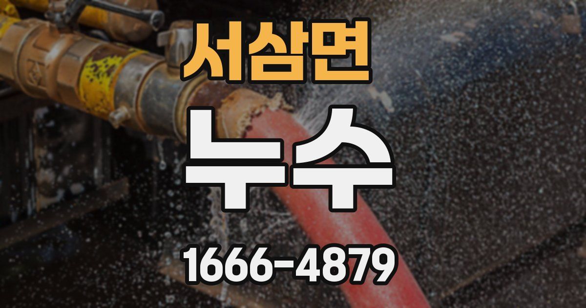 서삼면 누수
