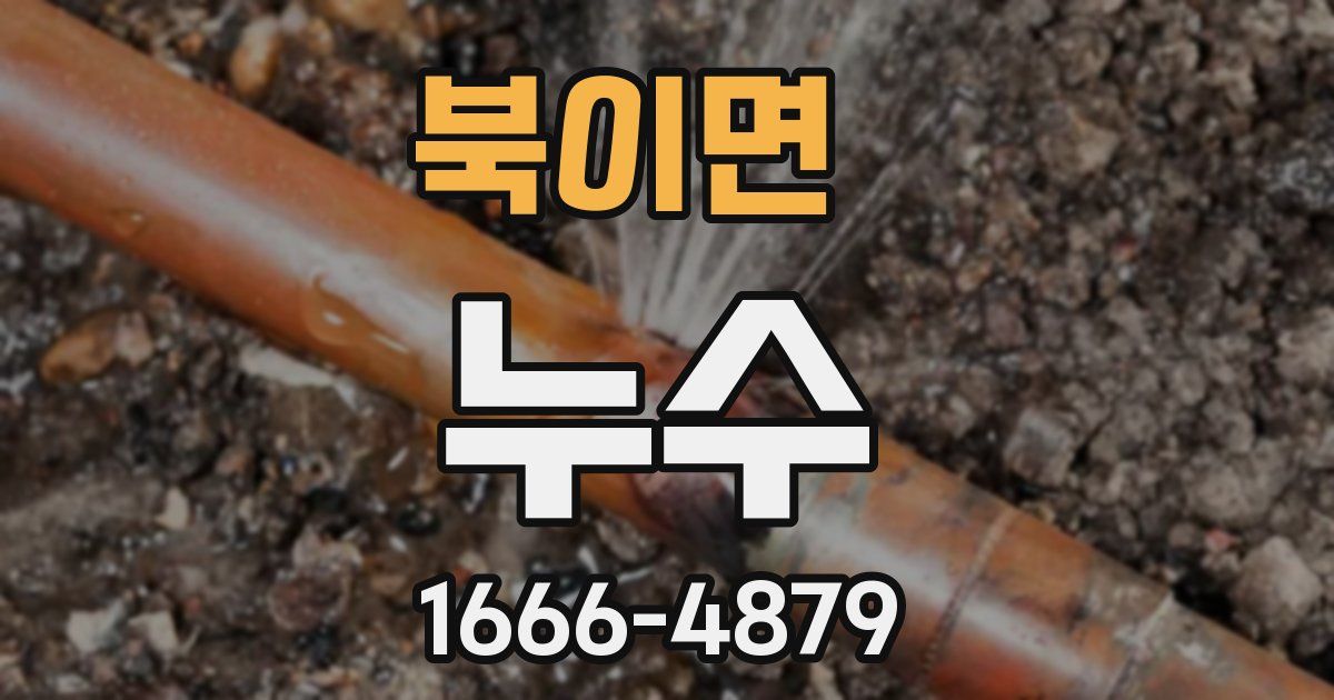 북이면 누수