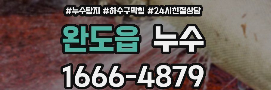 완도읍 누수