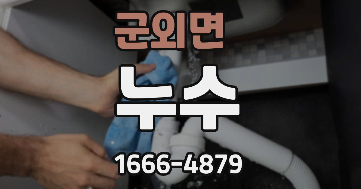 군외면 누수