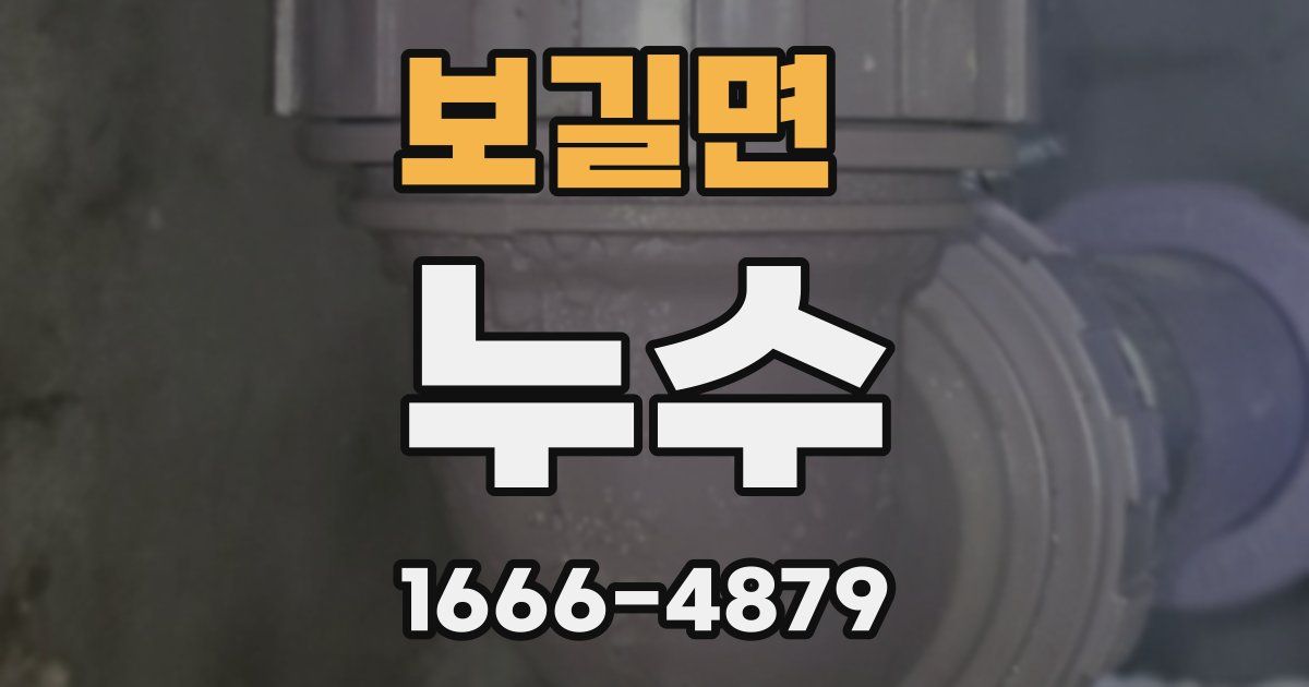 보길면 누수