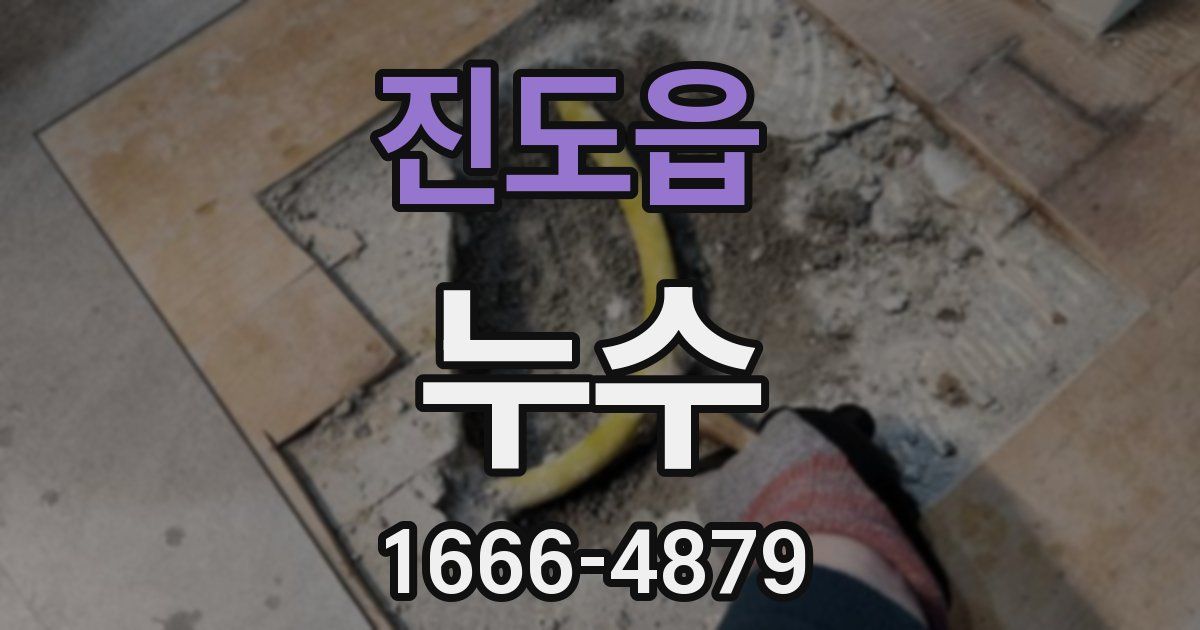 진도읍 누수