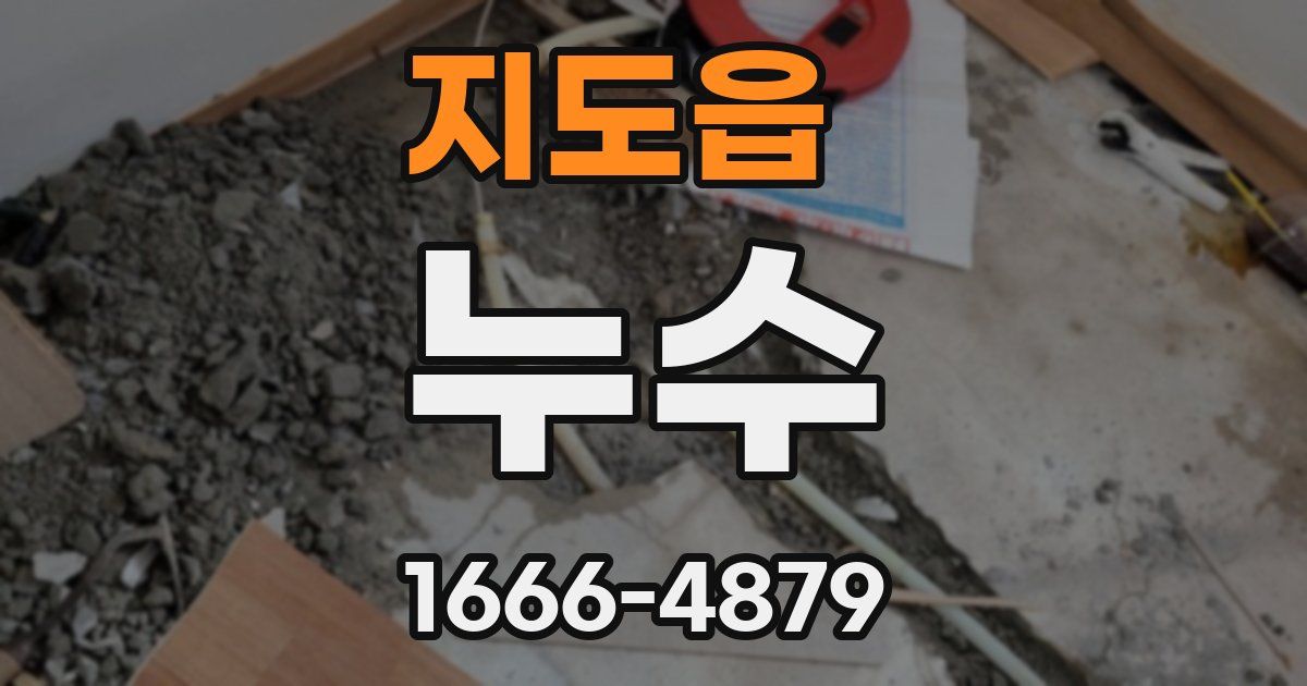 지도읍 누수