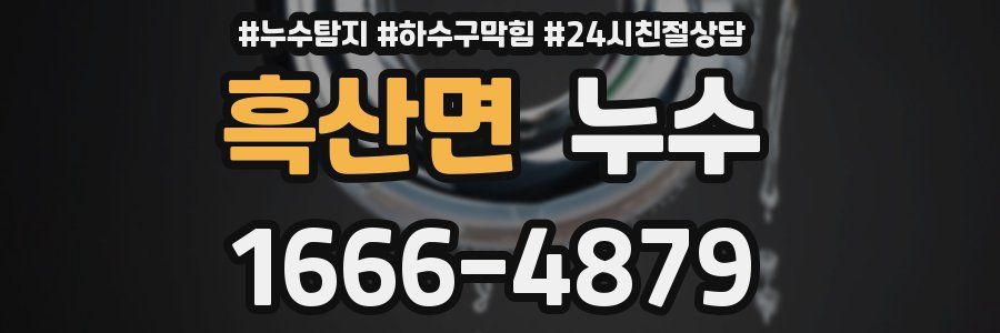 흑산면 누수