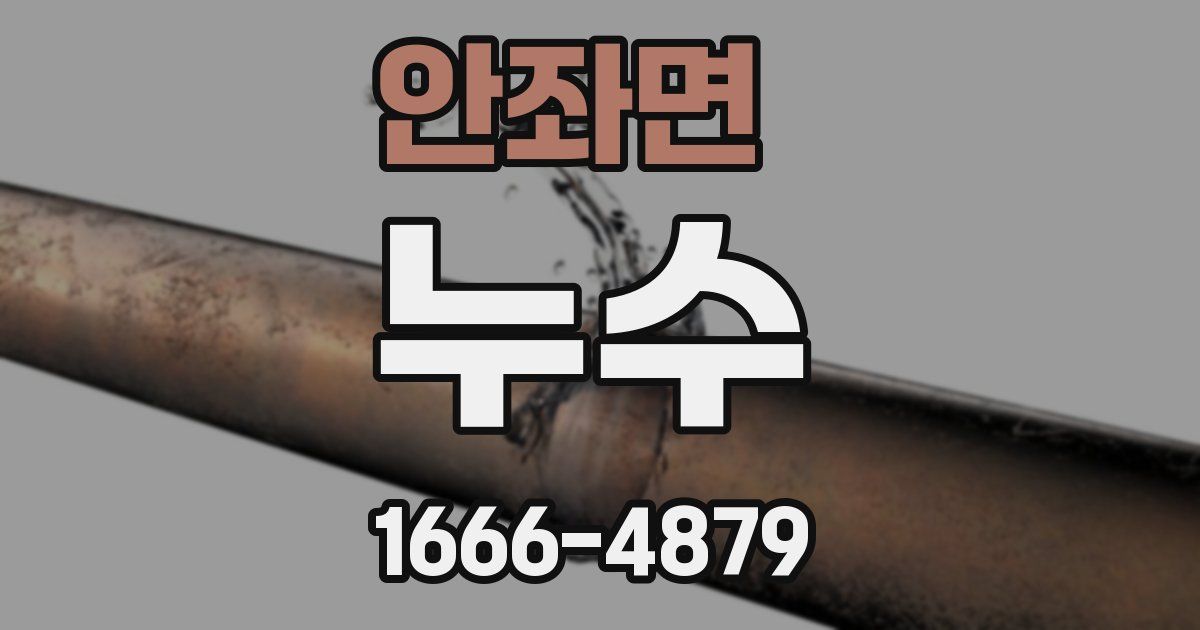 안좌면 누수