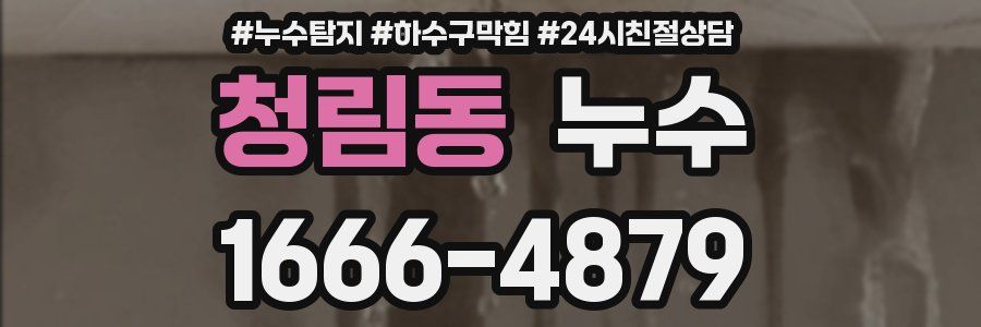 청림동 누수