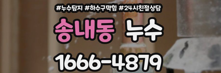 송내동 누수