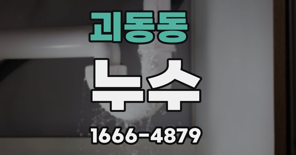 괴동동 누수