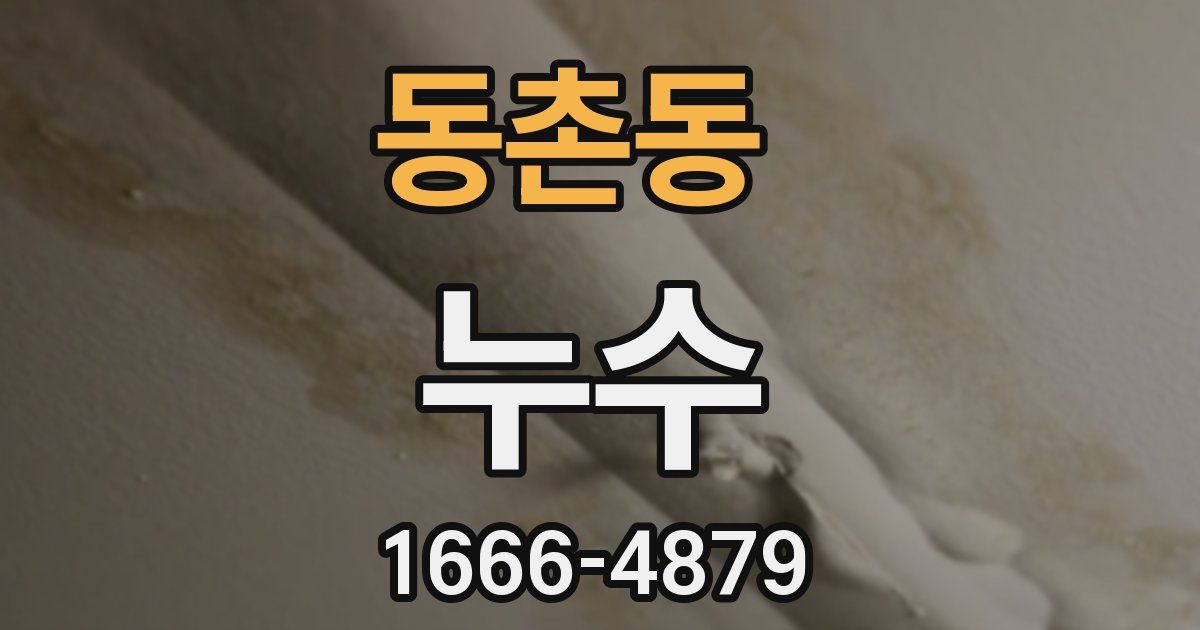 동촌동 누수