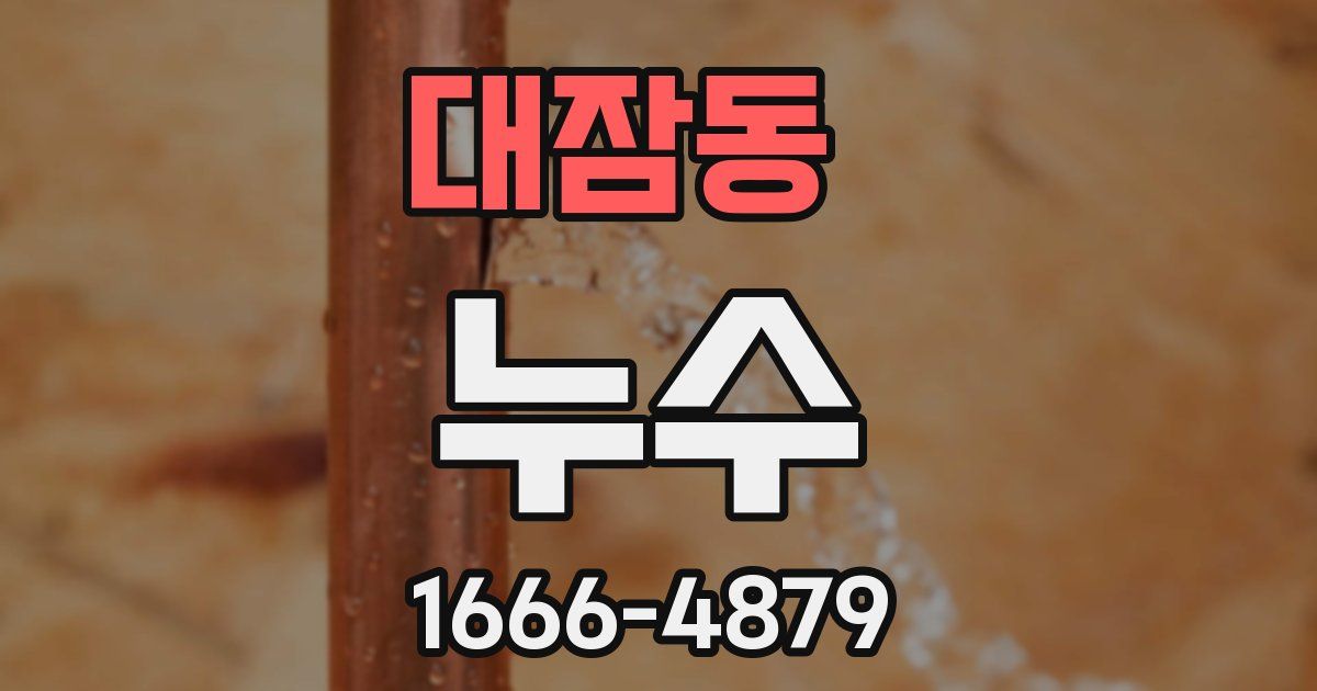 대잠동 누수