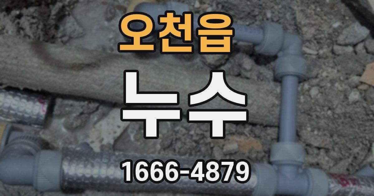 오천읍 누수