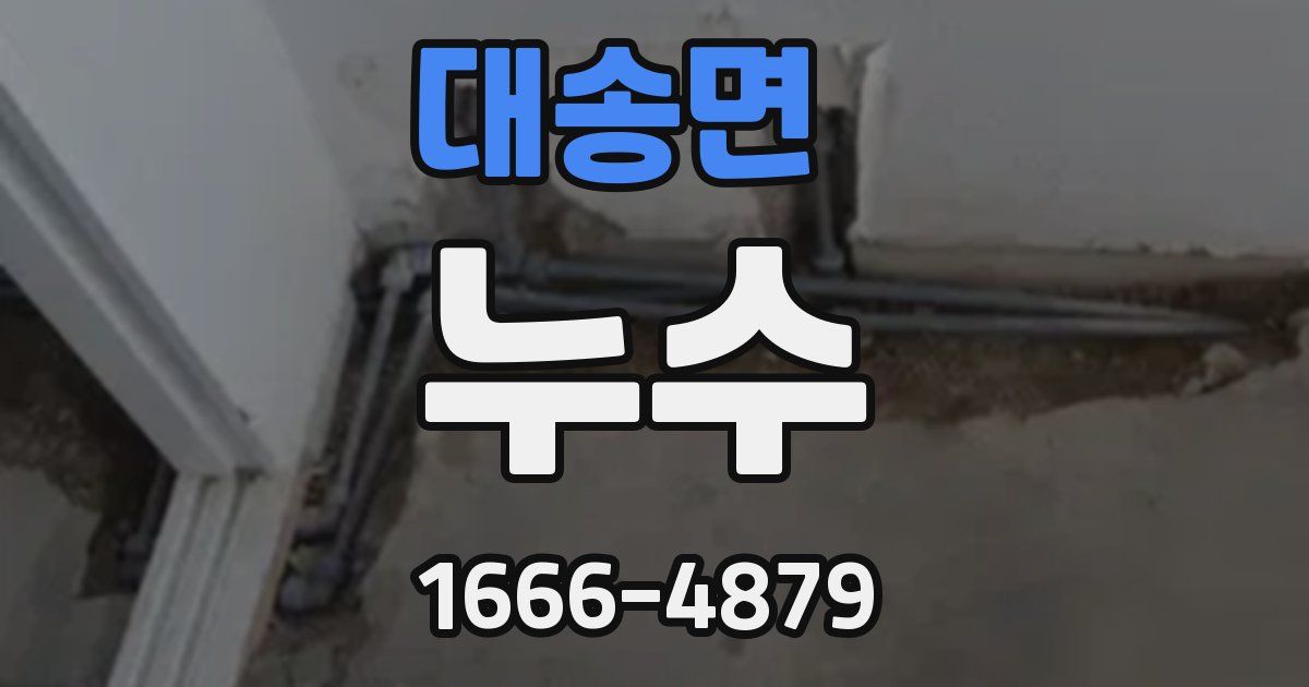 대송면 누수