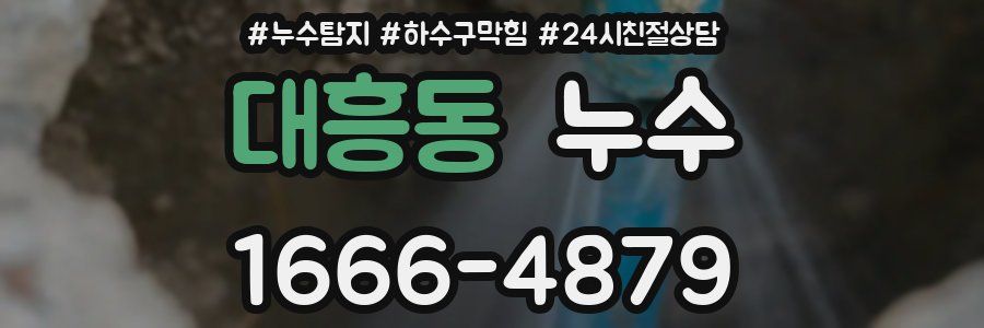대흥동 누수