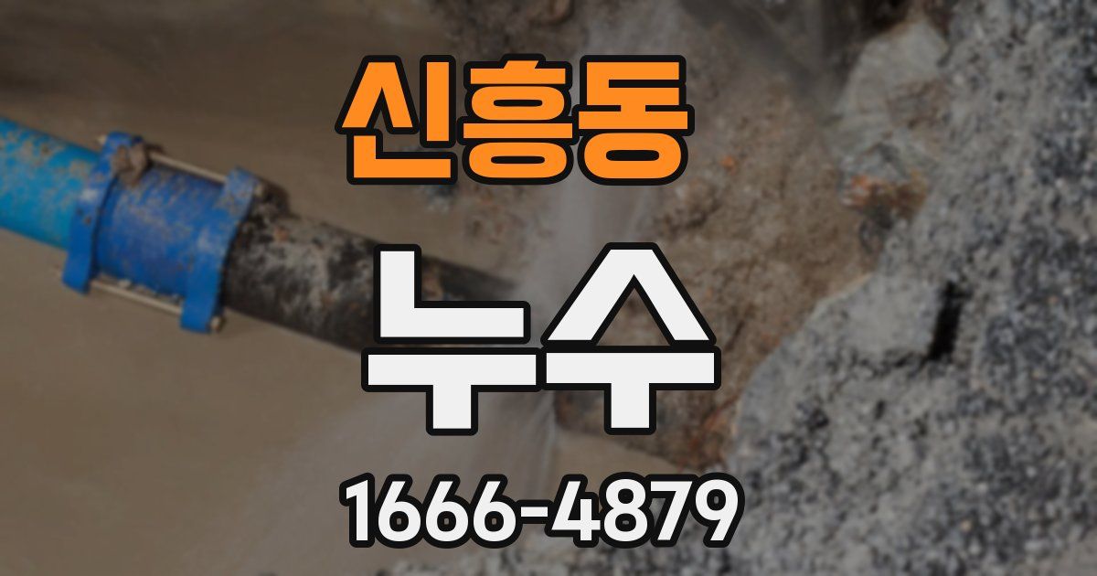 신흥동 누수