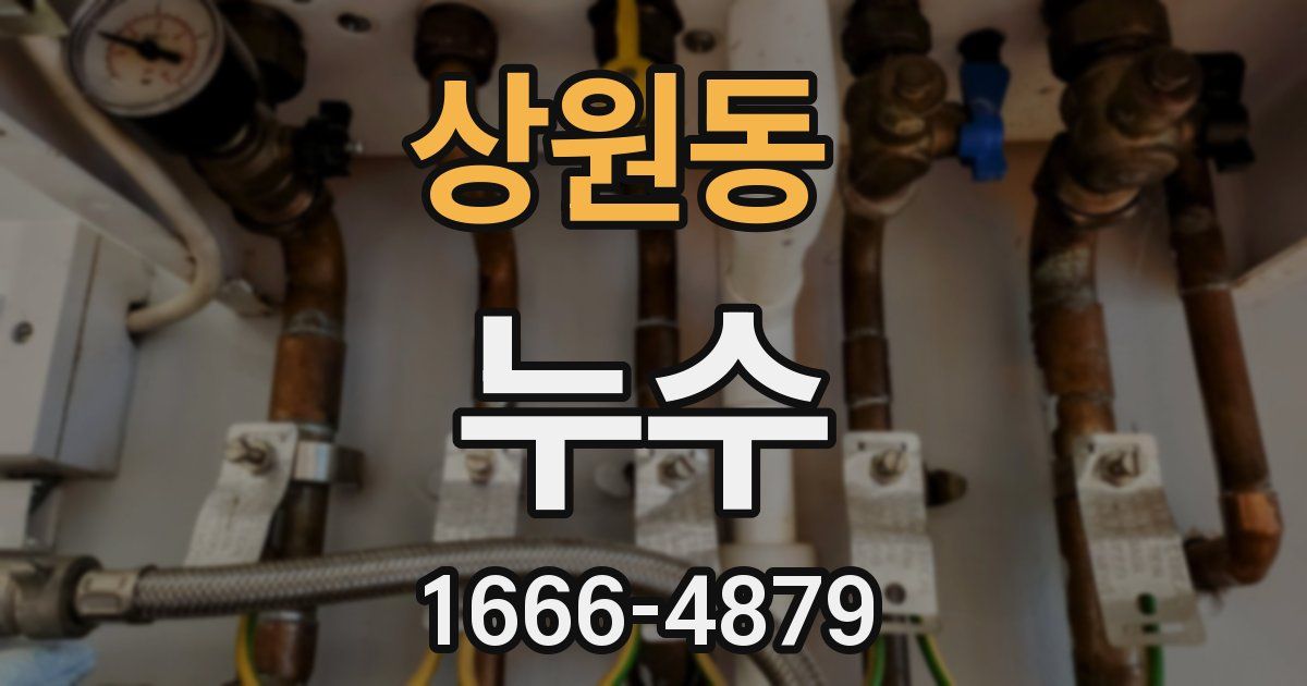 상원동 누수
