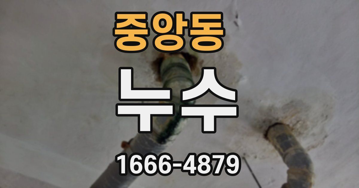 중앙동 누수