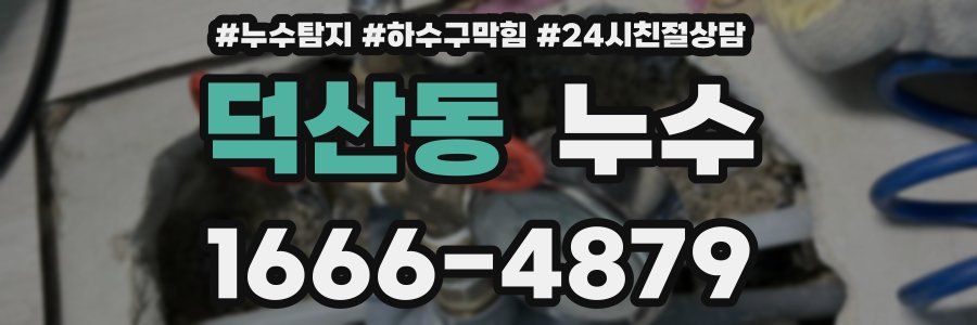 덕산동 누수