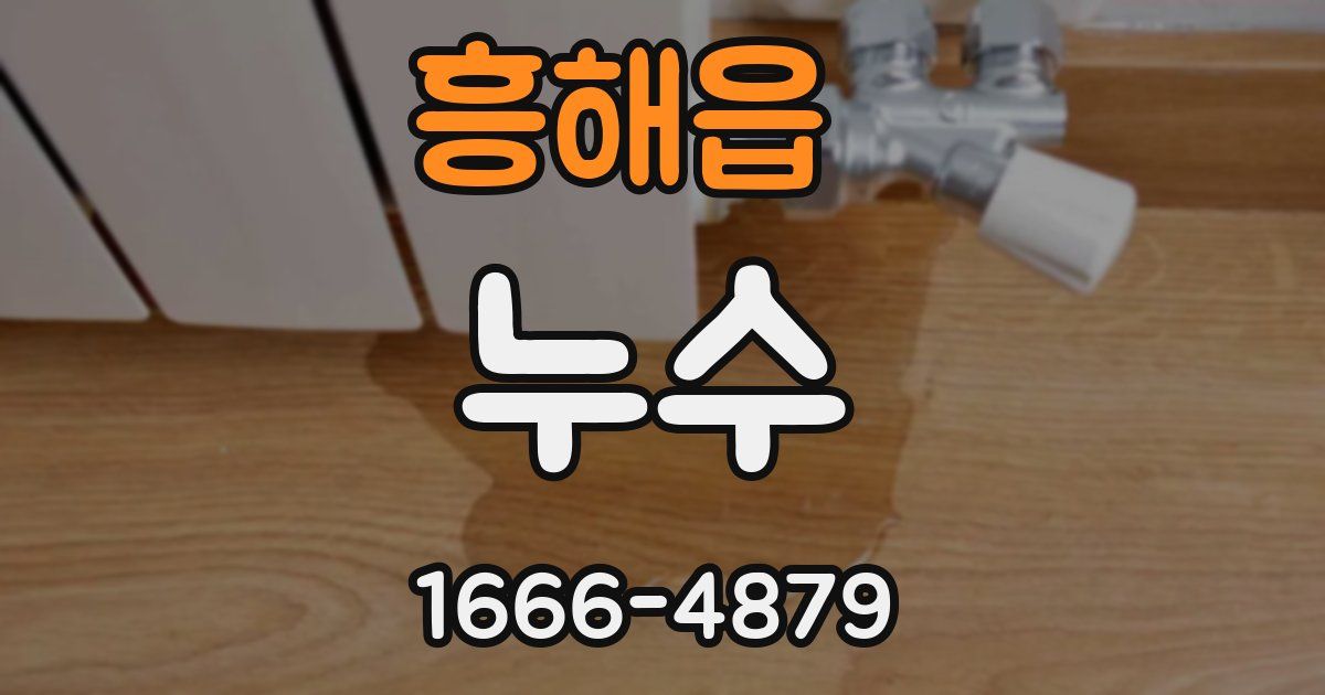 흥해읍 누수
