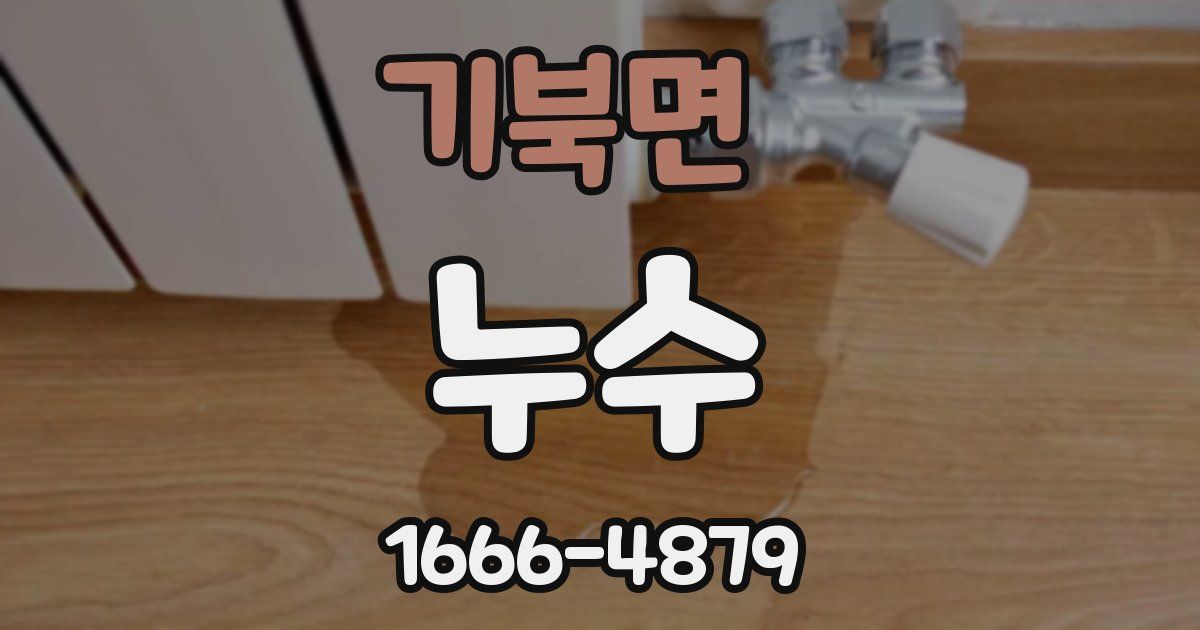 기북면 누수
