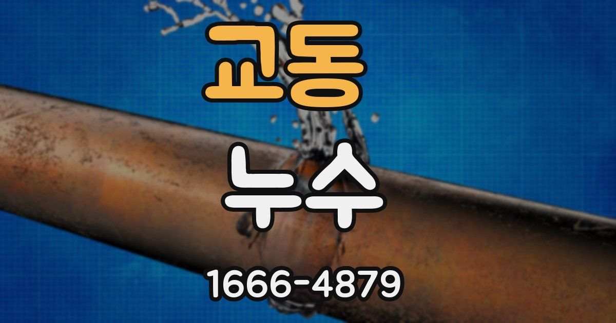 교동 누수