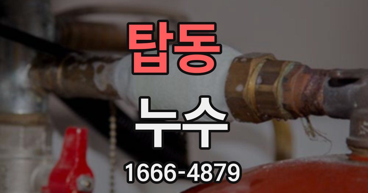 탑동 누수