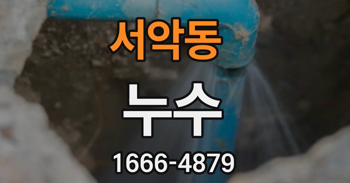 서악동 누수