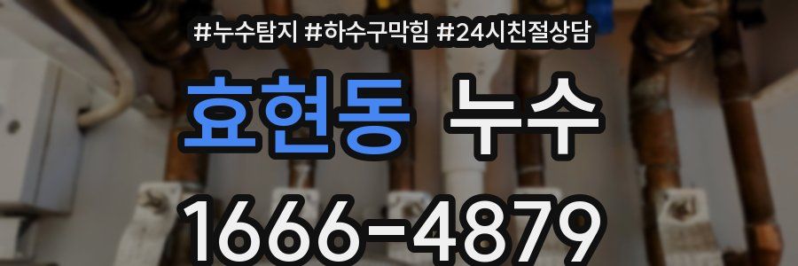효현동 누수