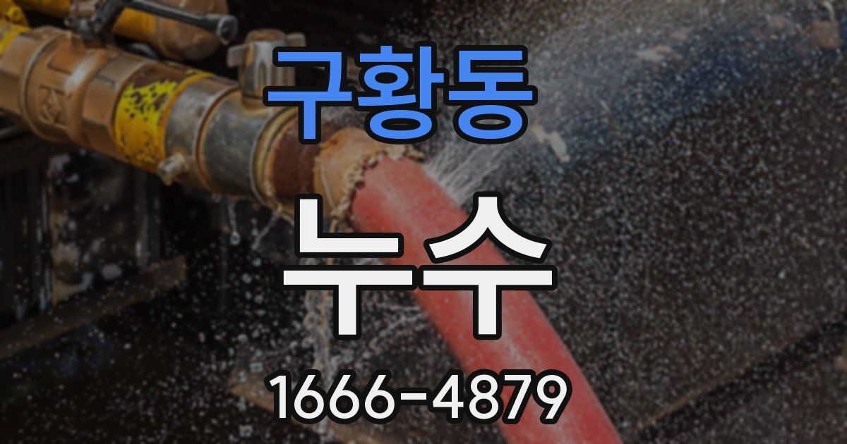 구황동 누수