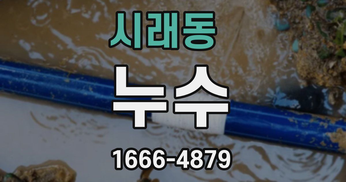 시래동 누수