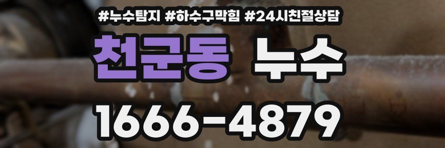천군동 누수