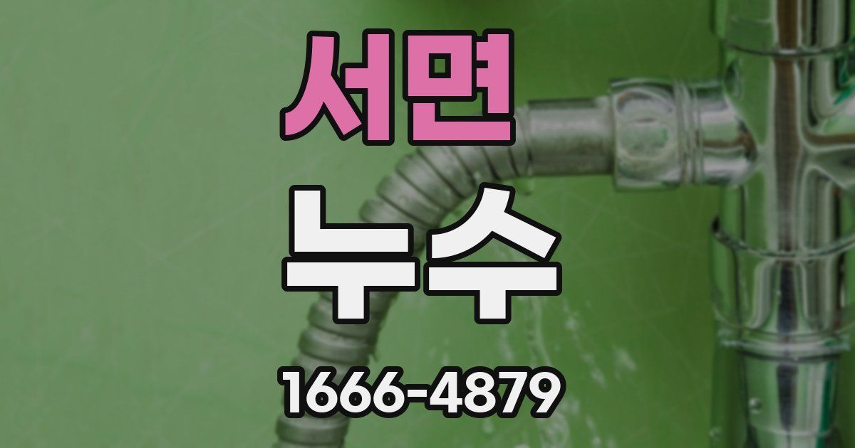 서면 누수