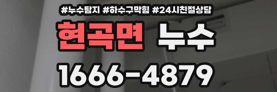 현곡면 누수