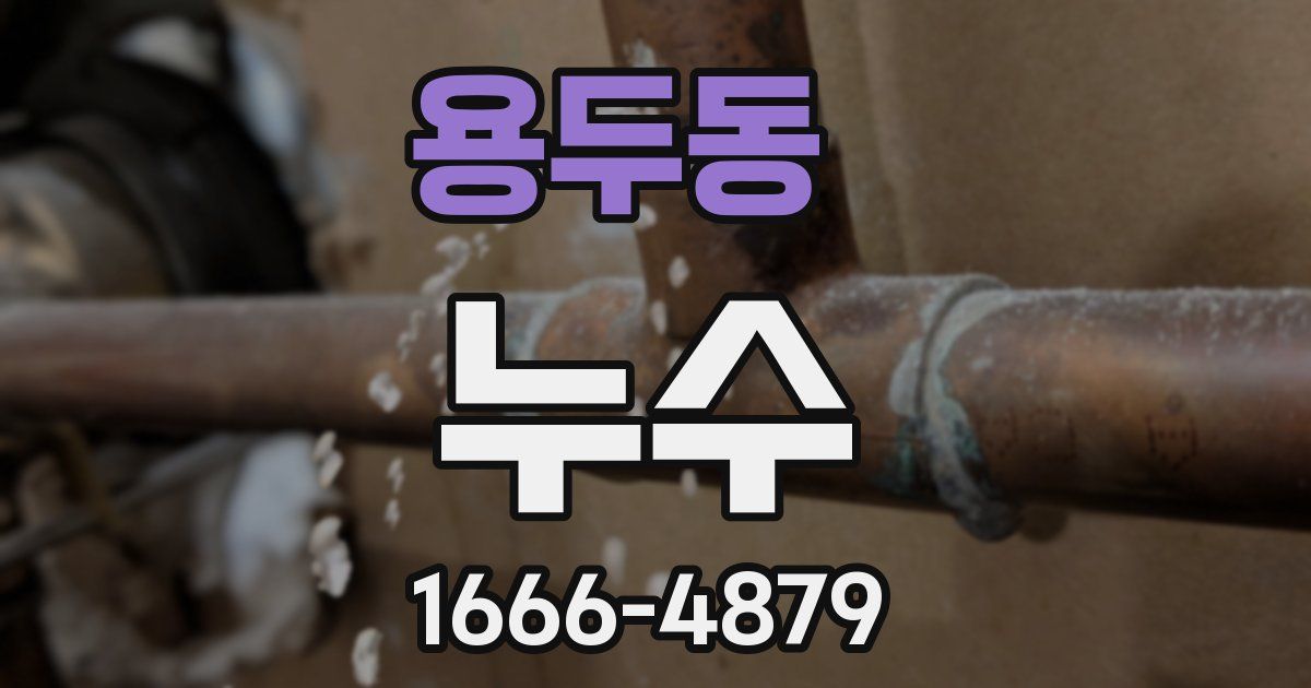 용두동 누수