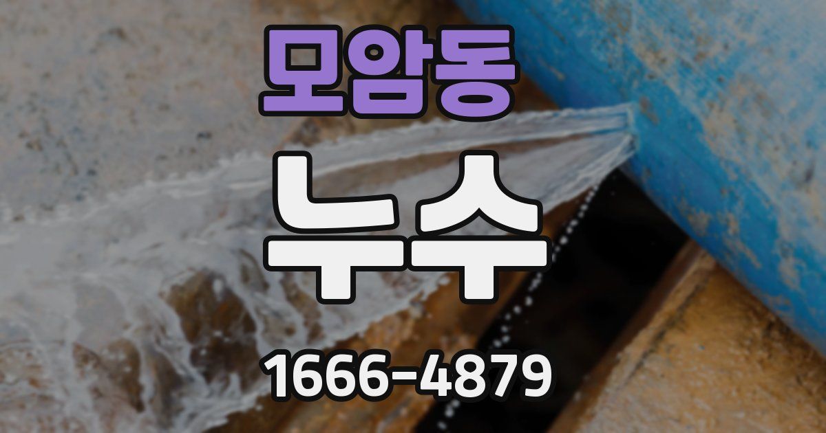 모암동 누수