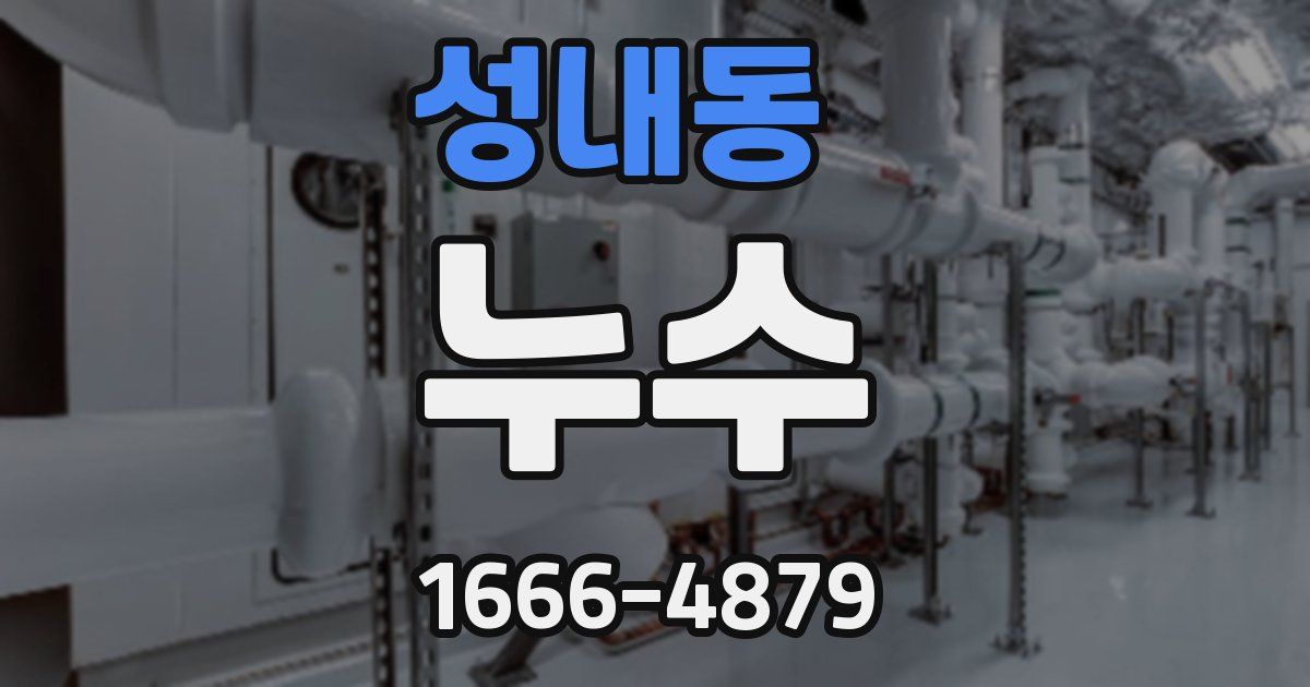 성내동 누수