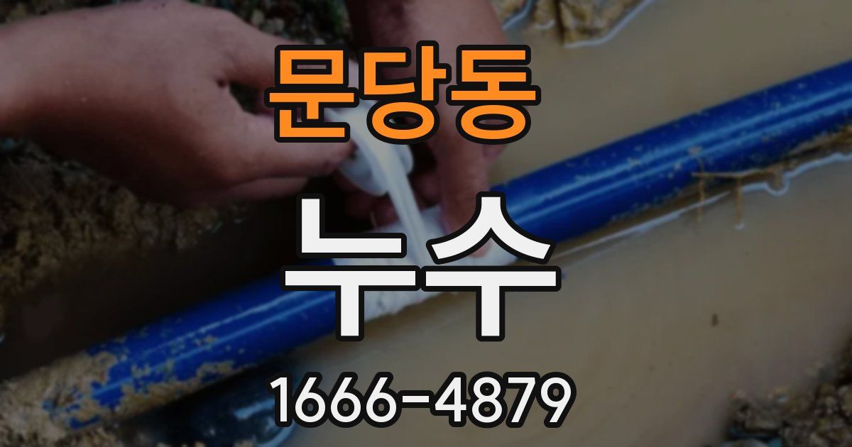 문당동 누수