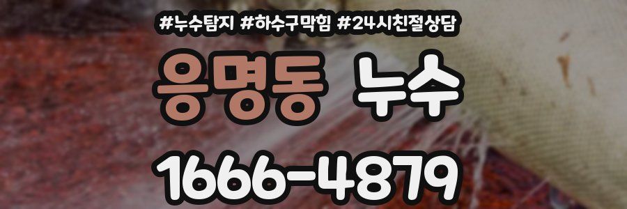 응명동 누수