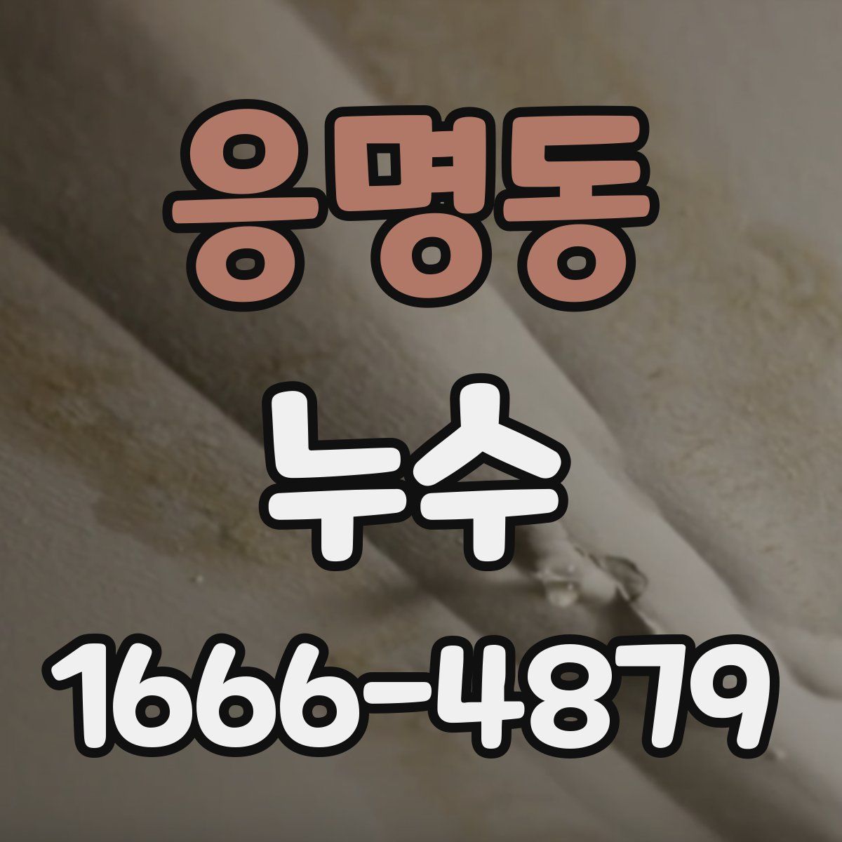 응명동 누수