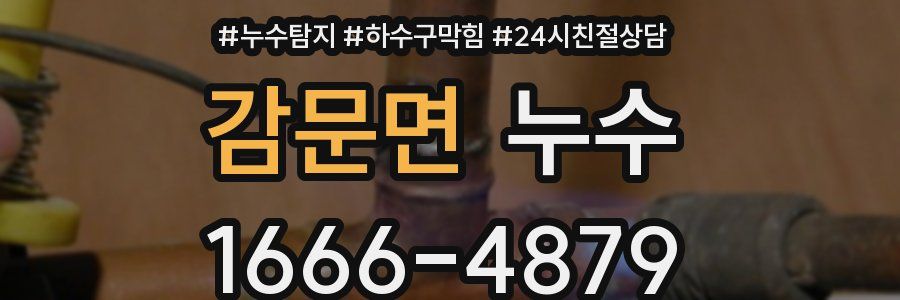 감문면 누수