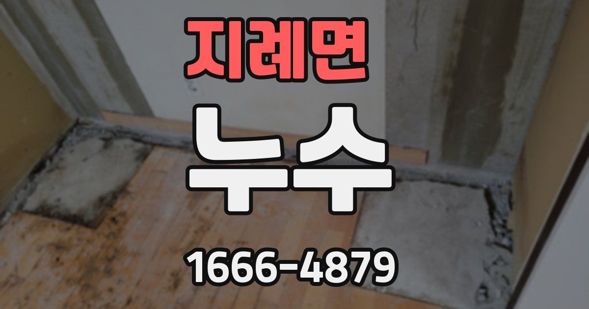 지례면 누수