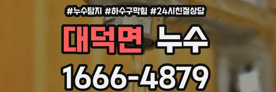 대덕면 누수