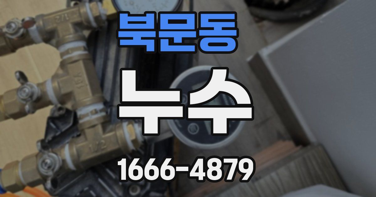 북문동 누수
