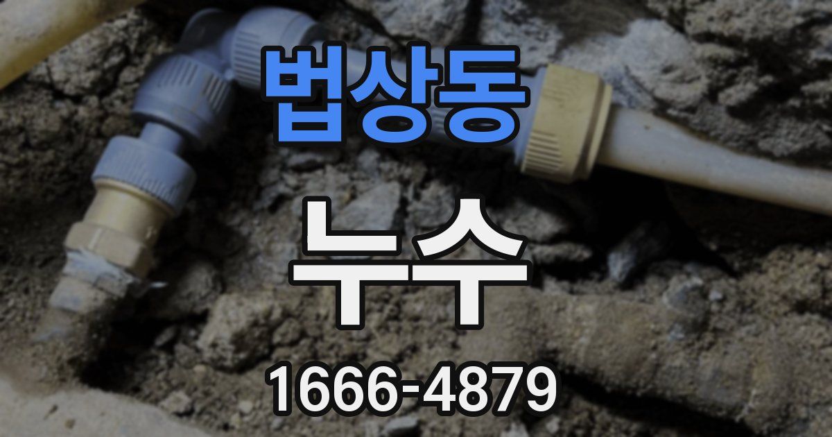 법상동 누수
