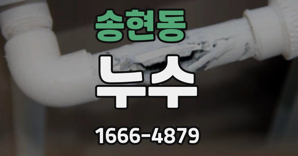 송현동 누수